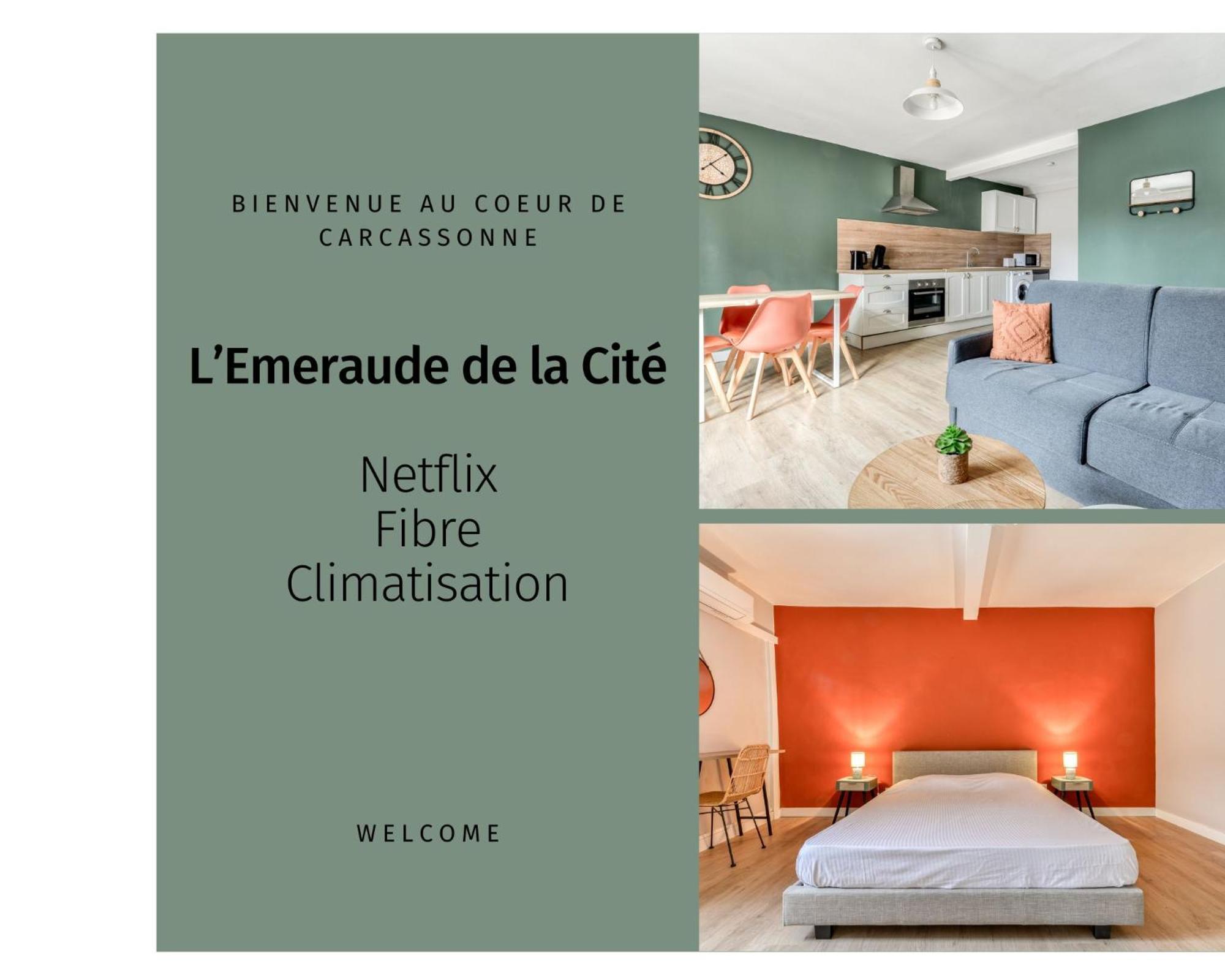 L'Emeraude De La Cite - Netflix - Fibre - Proche Cite - Clim Каркассон Экстерьер фото